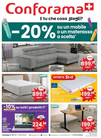 Volantino Conforama - 6.8.2024 - 19.8.2024.