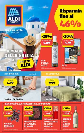 Volantino Aldi - 15.8.2024 - 21.8.2024.
