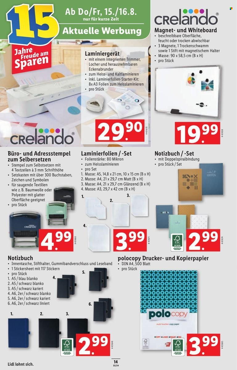 Volantino Lidl - 15.8.2024 - 21.8.2024. Pagina 14