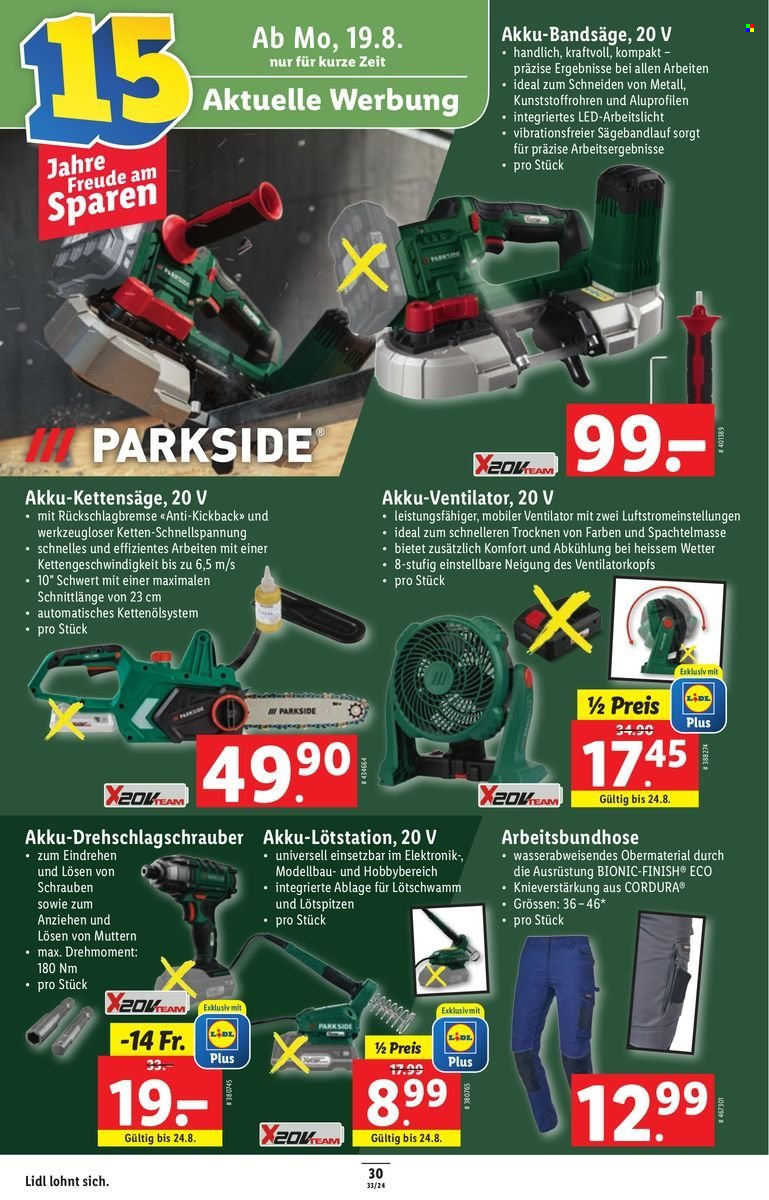 Volantino Lidl - 15.8.2024 - 21.8.2024. Pagina 30