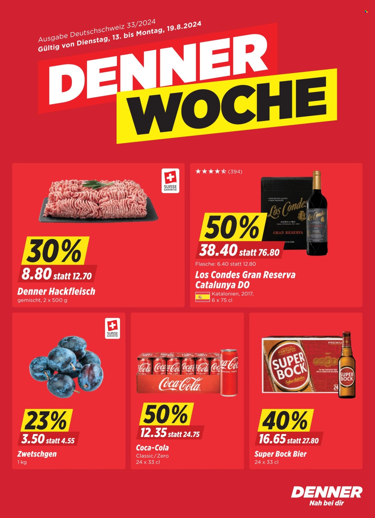 Catalogue Denner - 13.8.2024 - 19.8.2024. Page 1