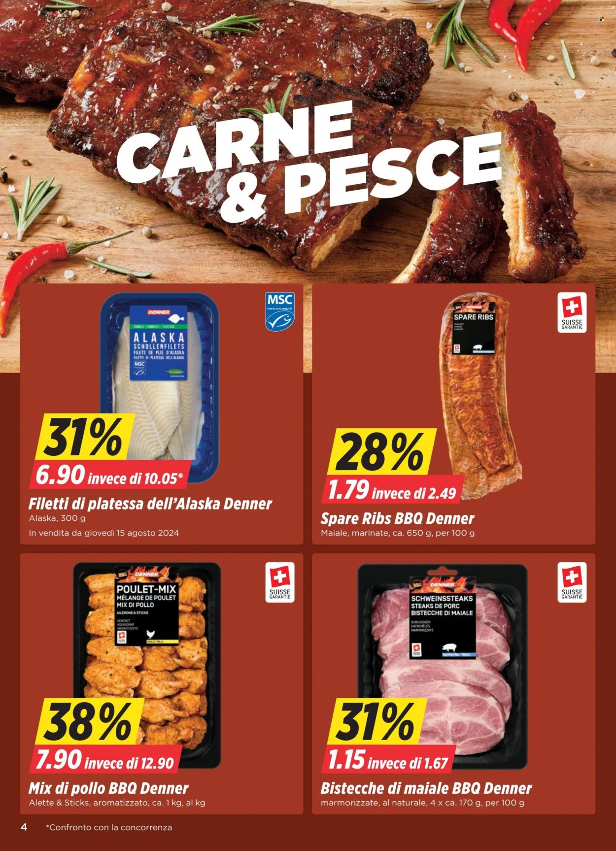 Catalogue Denner - 13.8.2024 - 19.8.2024. Page 4