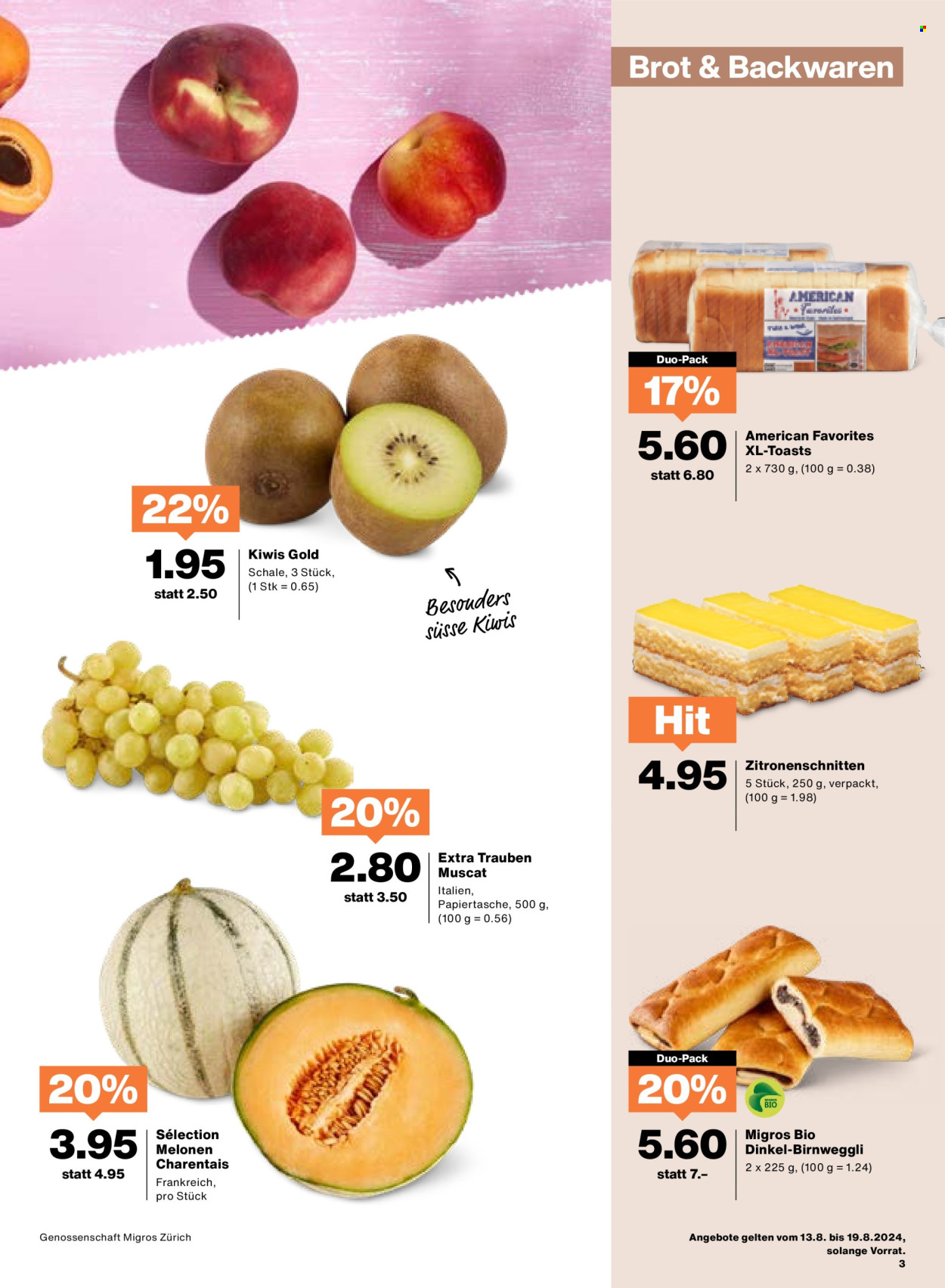 Volantino Migros - 13.8.2024 - 19.8.2024. Pagina 3