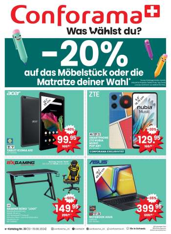 Catalogue Conforama - 13.8.2024 - 19.8.2024.