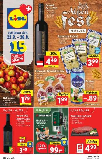 Prospekte Lidl - 22.8.2024 - 28.8.2024.