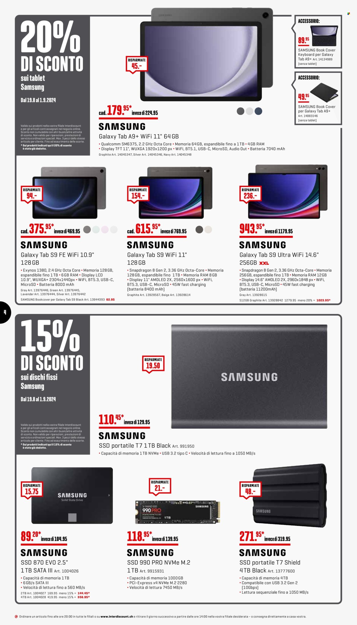 Volantino Interdiscount - 19.8.2024 - 1.9.2024. Pagina 4