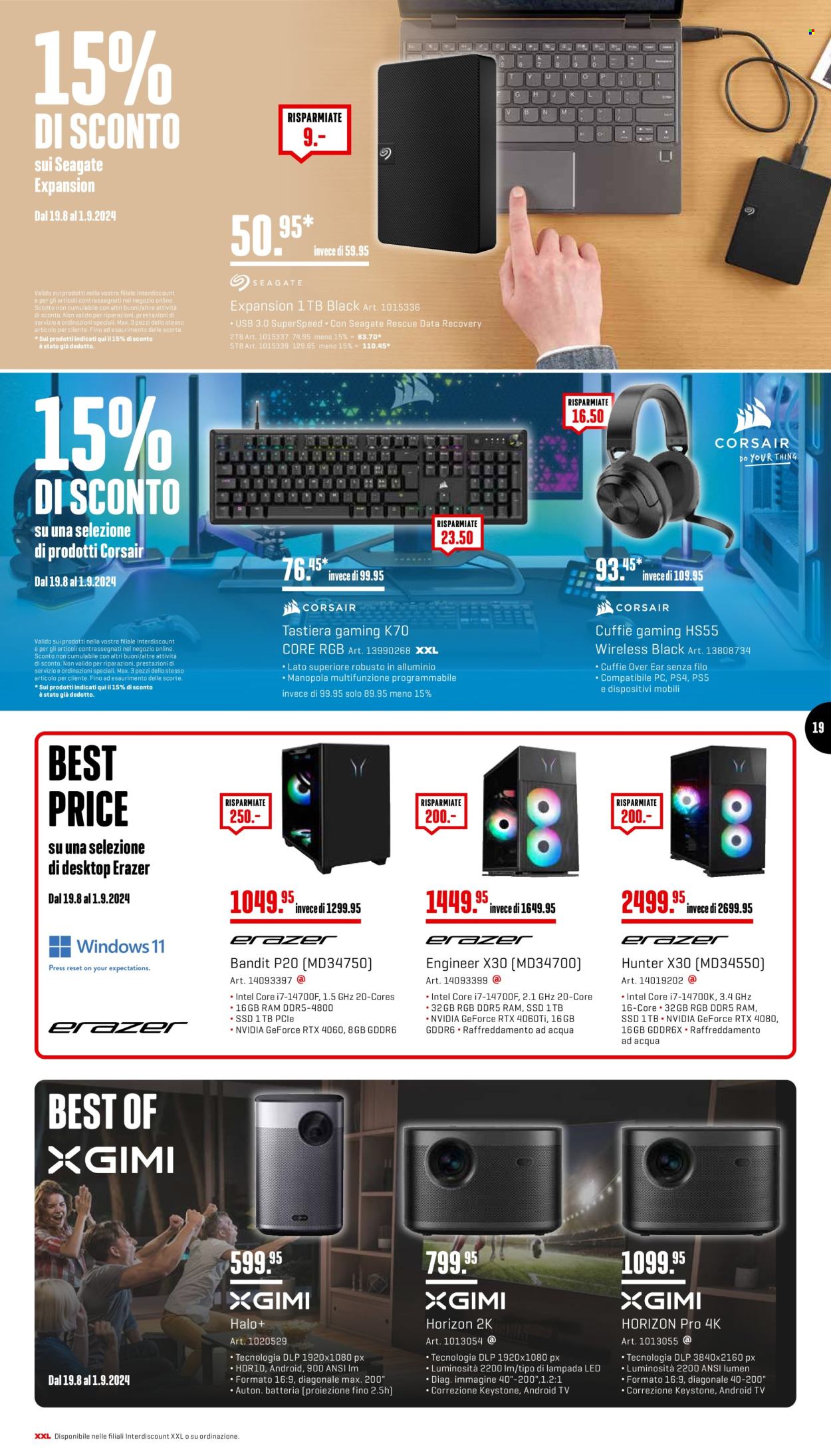 Prospekt Interdiscount - 19.8.2024 - 1.9.2024. Seite 19