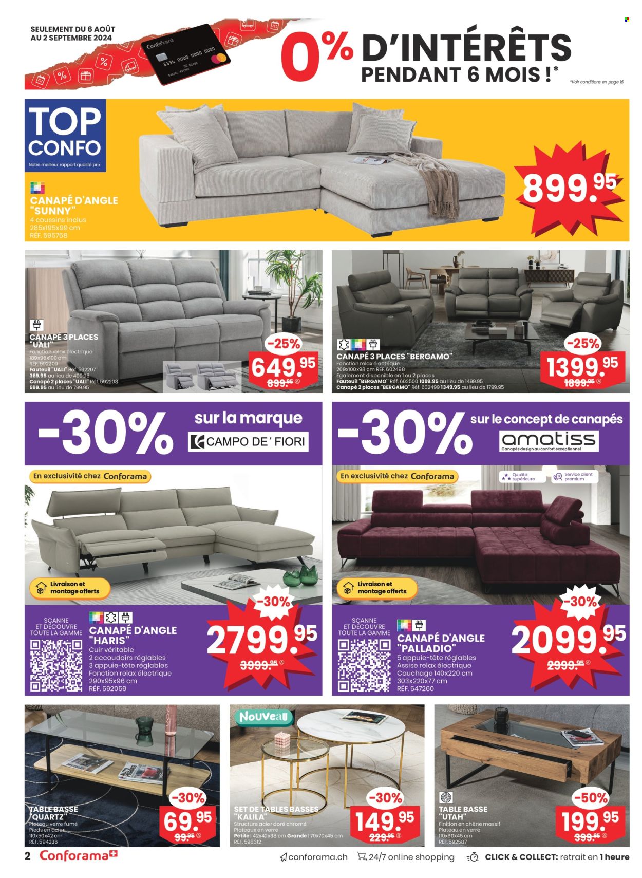 Volantino Conforama - 20.8.2024 - 2.9.2024. Pagina 2