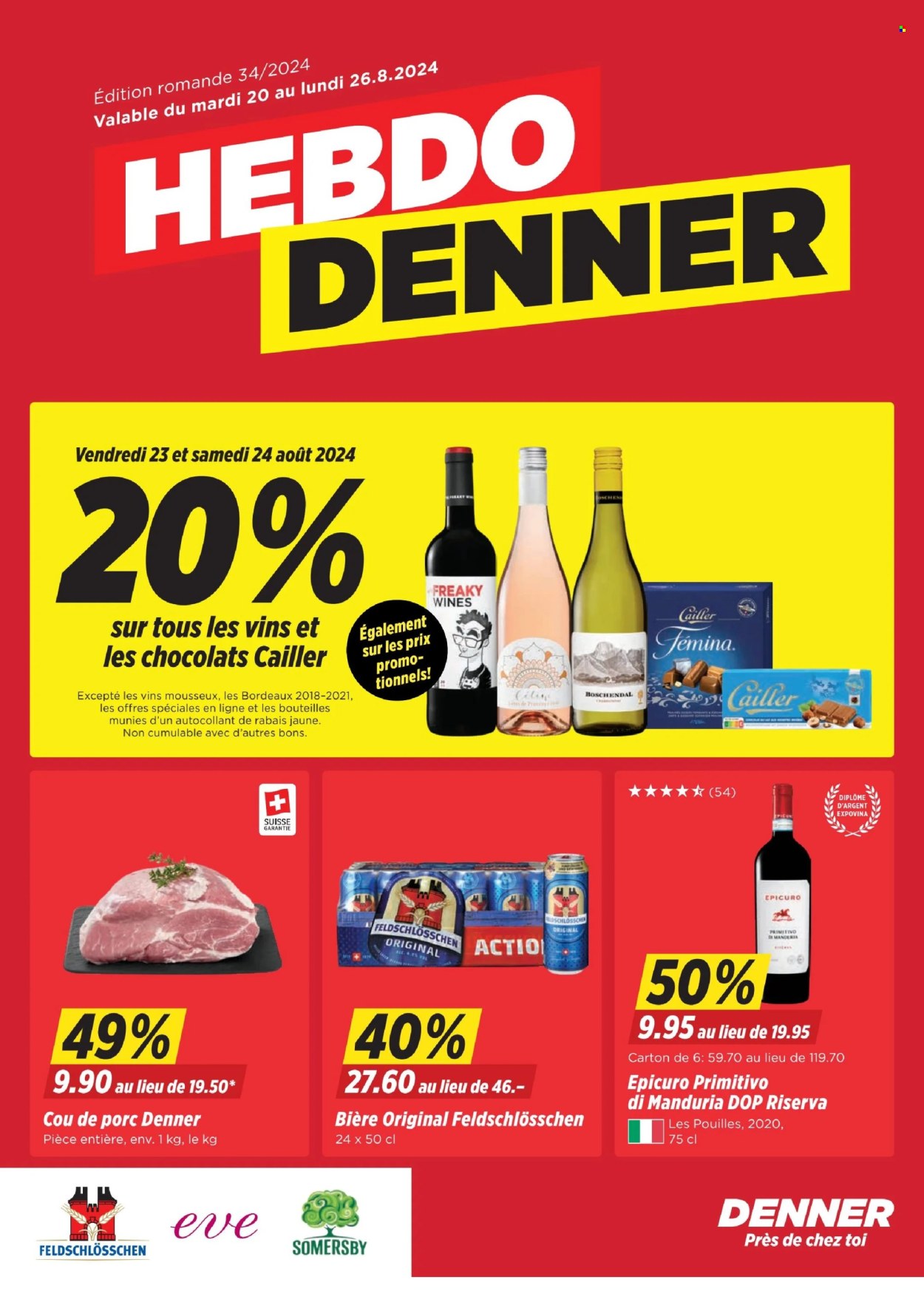 Catalogue Denner - 20.8.2024 - 20.8.2024. Page 1