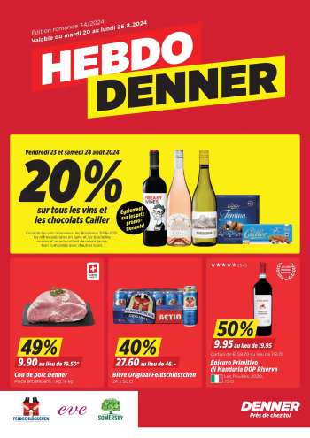 Catalogue Denner - 20.8.2024 - 20.8.2024.