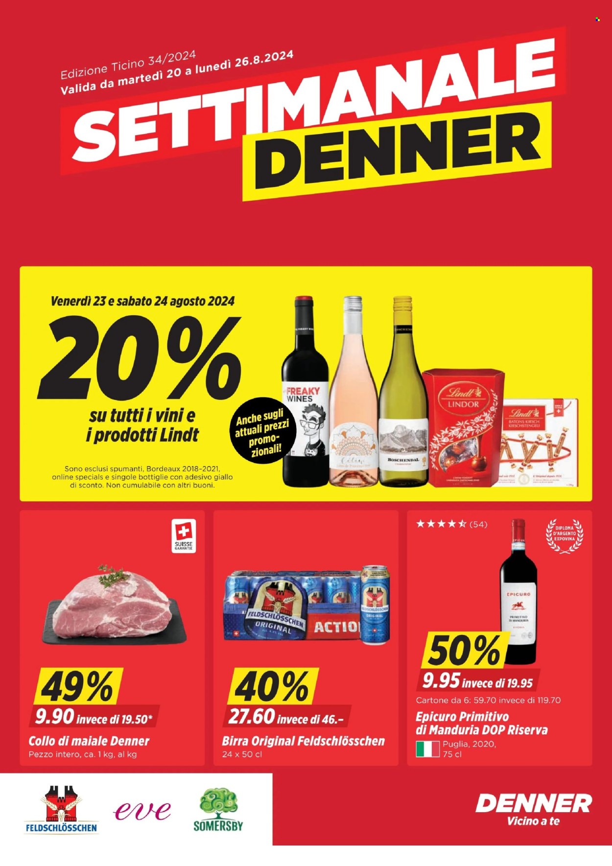 Volantino Denner - 20.8.2024 - 26.8.2024. Pagina 1