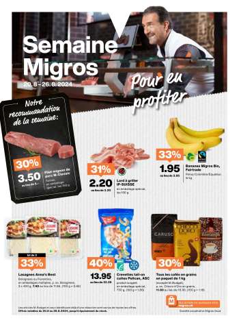 Prospekte Migros - 20.8.2024 - 26.8.2024.