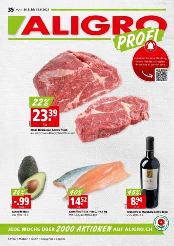 Volantino ALIGRO - 26.8.2024 - 31.8.2024.