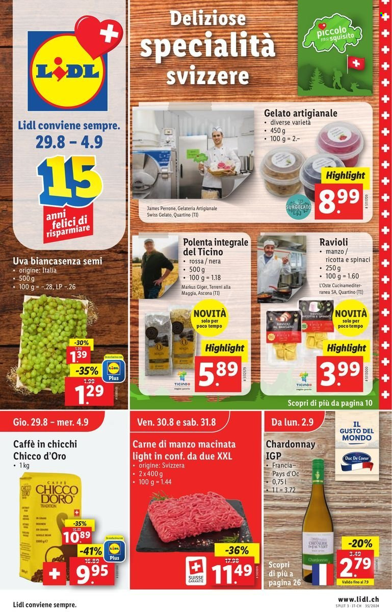 Volantino Lidl - 29.8.2024 - 4.9.2024. Pagina 1