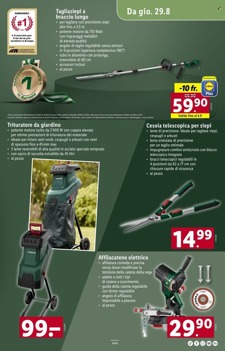 Volantino Lidl - 29.8.2024 - 4.9.2024. Pagina 21