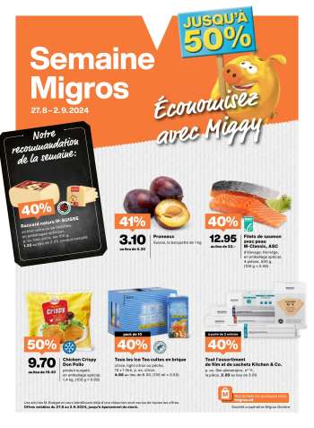 Catalogue Migros - 27.8.2024 - 2.9.2024.