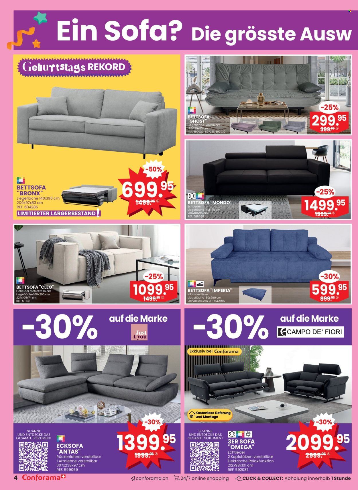 Volantino Conforama - 27.8.2024 - 9.9.2024. Pagina 4