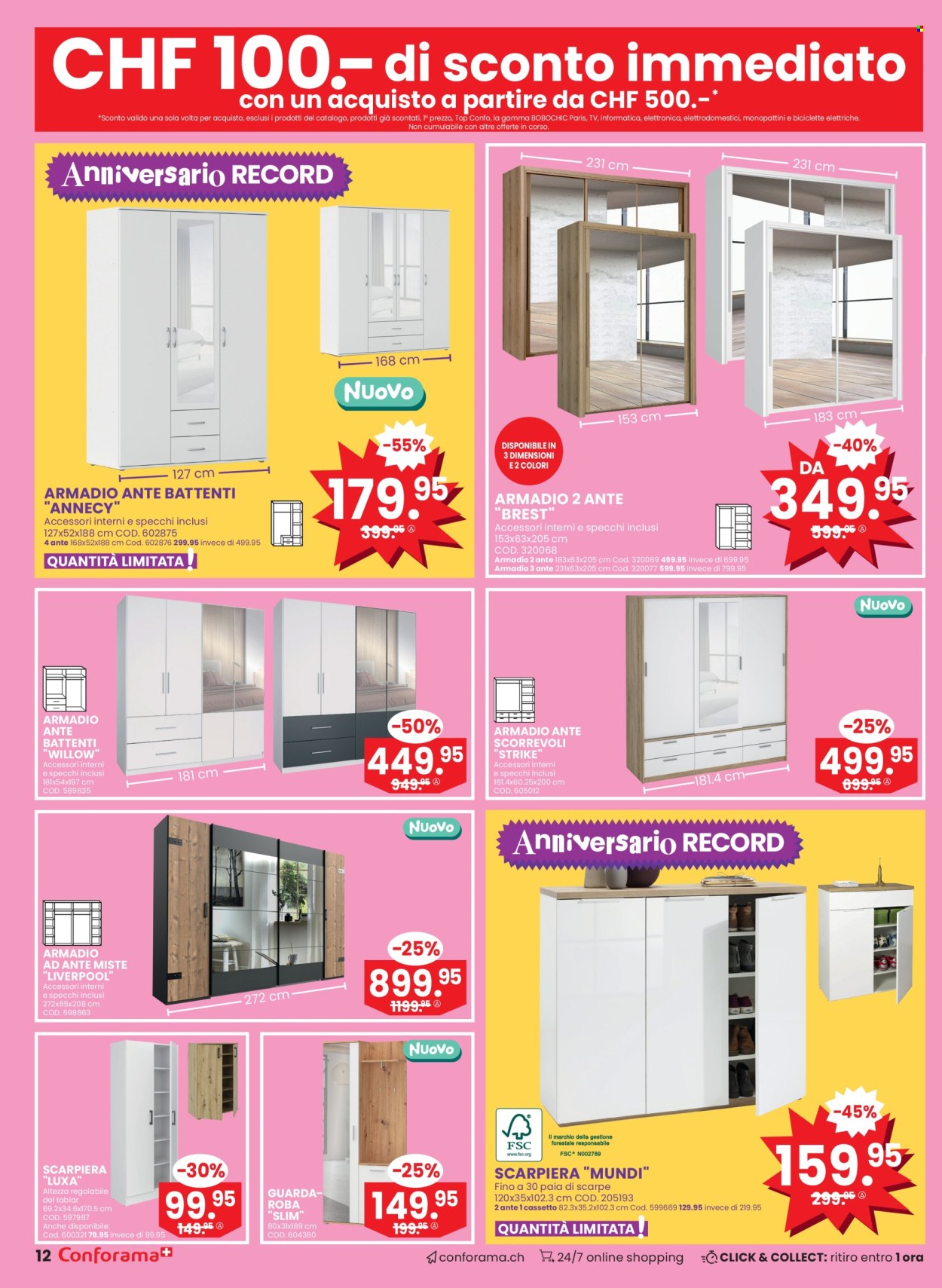 Volantino Conforama - 27.8.2024 - 9.9.2024. Pagina 12