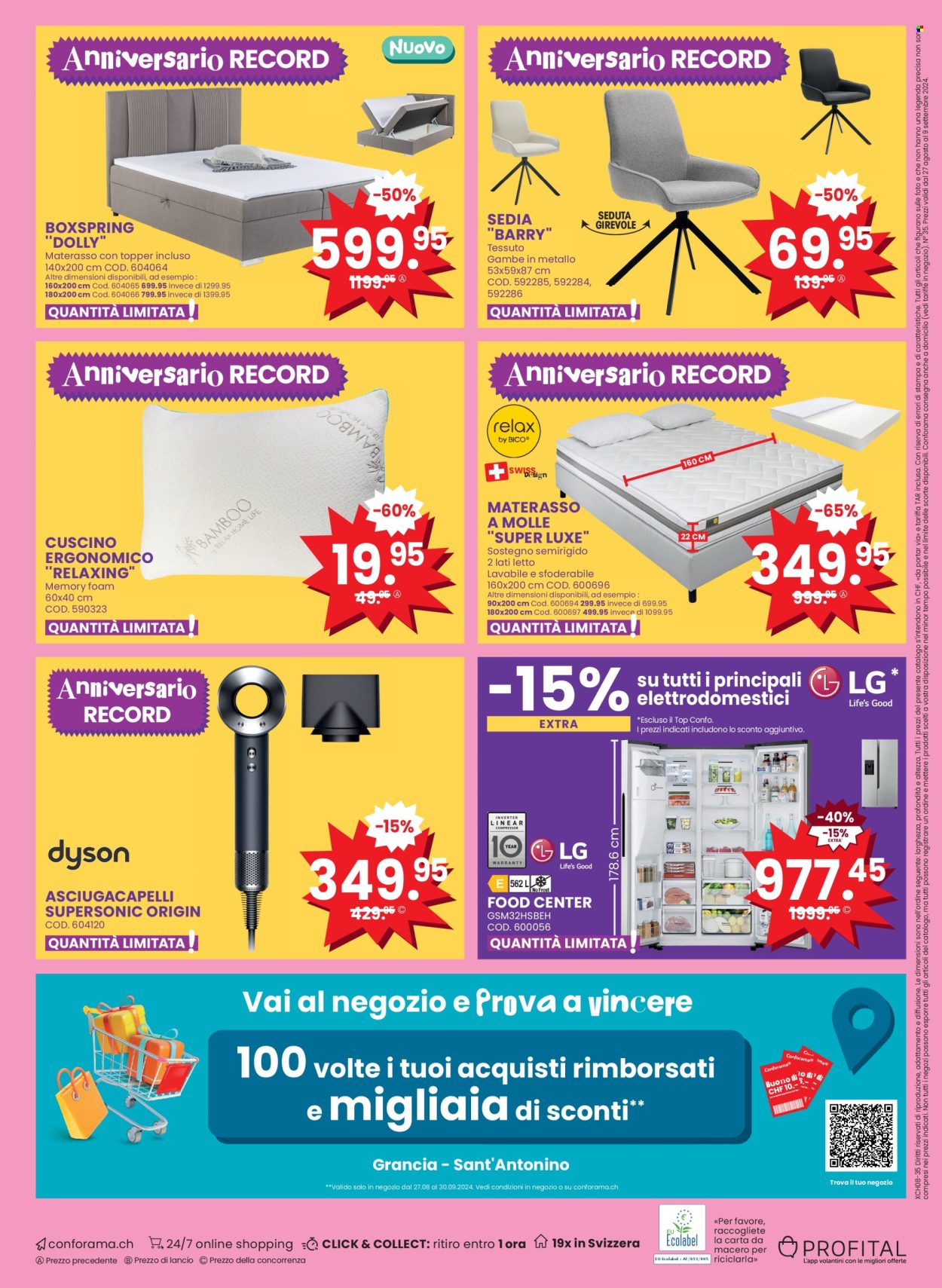 Volantino Conforama - 27.8.2024 - 9.9.2024. Pagina 24