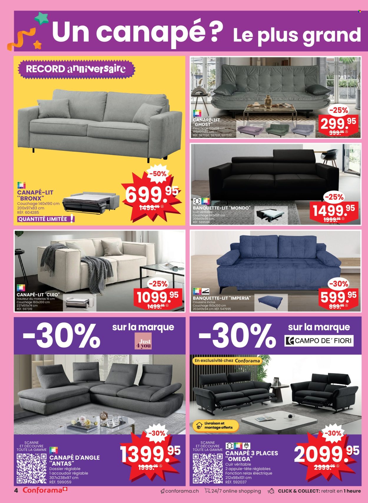 Volantino Conforama - 27.8.2024 - 9.9.2024. Pagina 4