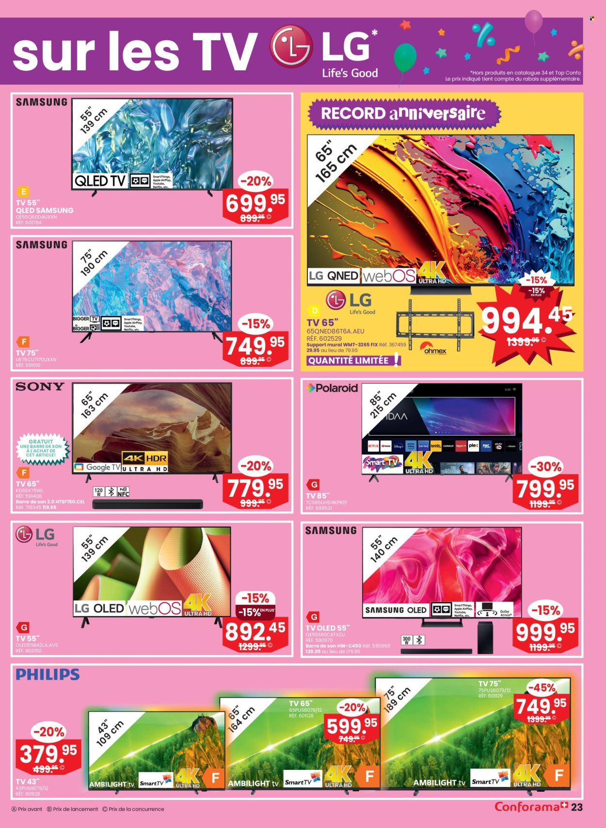 Volantino Conforama - 27.8.2024 - 9.9.2024. Pagina 23