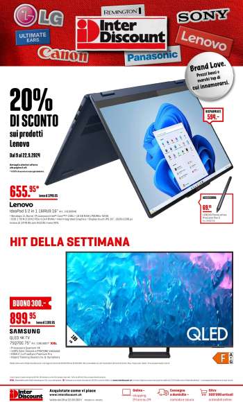 Volantino Interdiscount - 9.9.2024 - 22.9.2024.