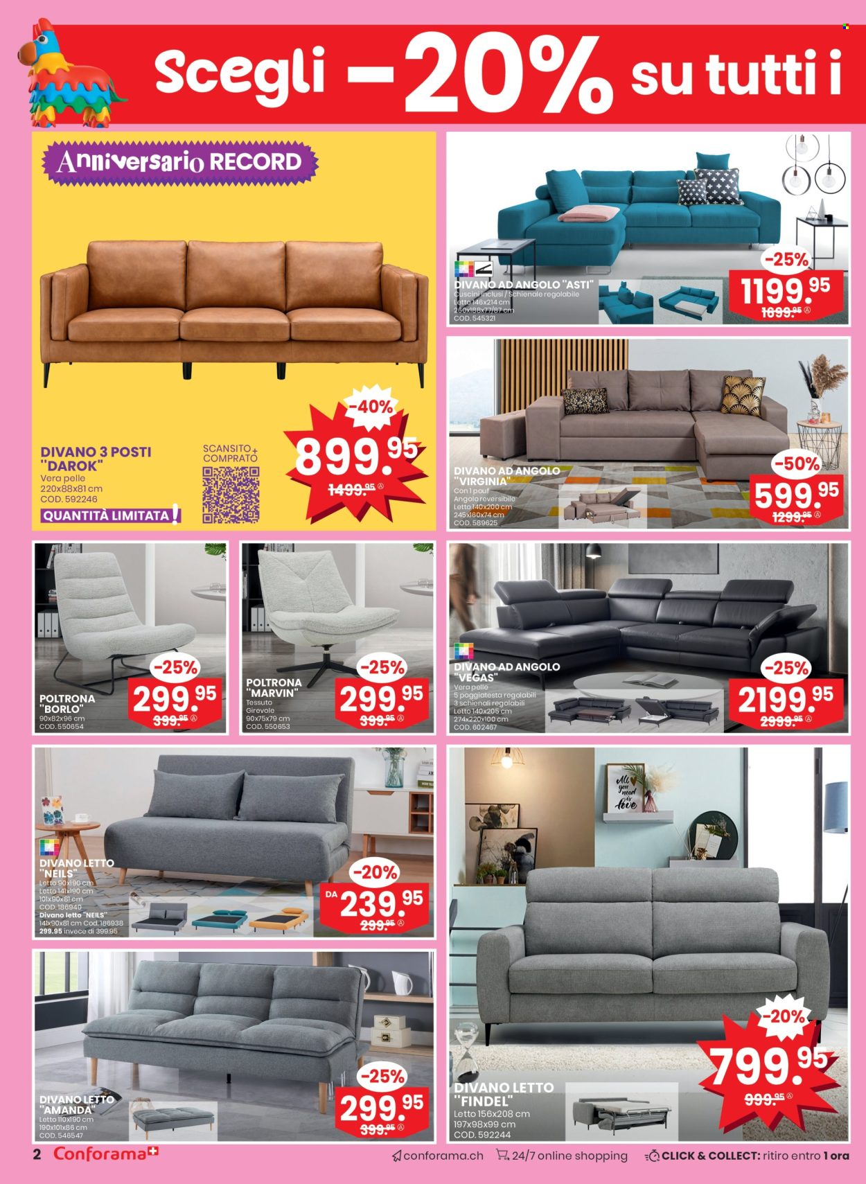 Volantino Conforama - 10.9.2024 - 23.9.2024. Pagina 2