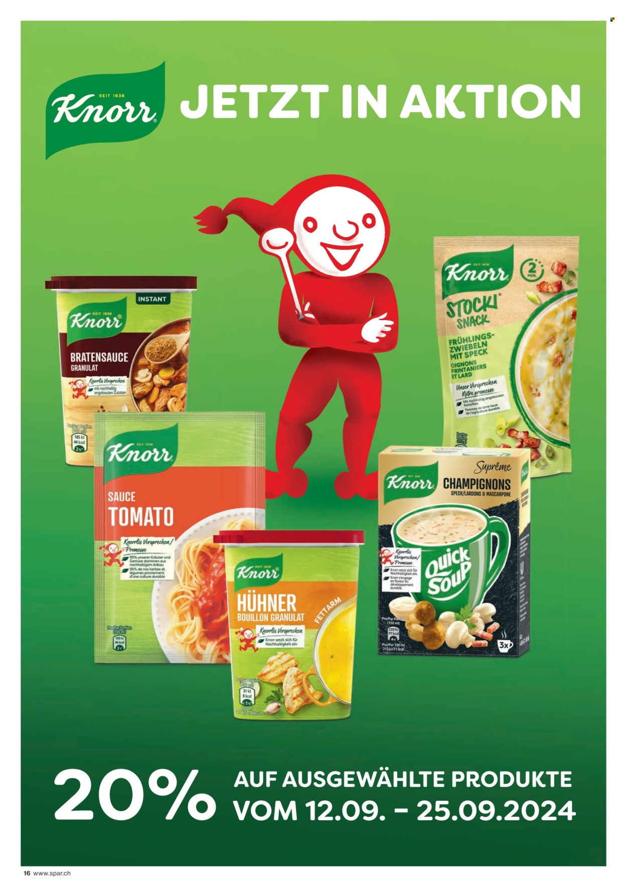 Prospekt SPAR - 12.9.2024 - 18.9.2024. Seite 16