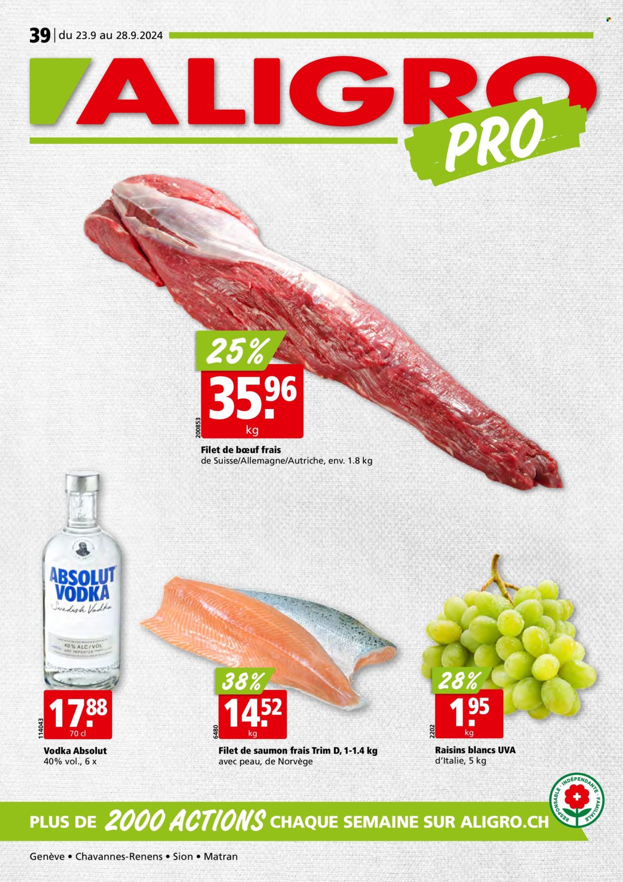 Volantino ALIGRO - 23.9.2024 - 28.9.2024. Pagina 1