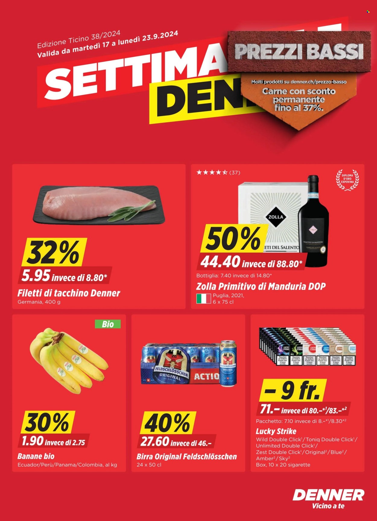Volantino Denner - 17.9.2024 - 23.9.2024. Pagina 1