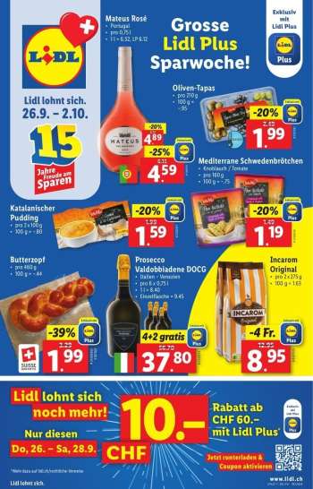 Volantino Lidl - 26.9.2024 - 2.10.2024.