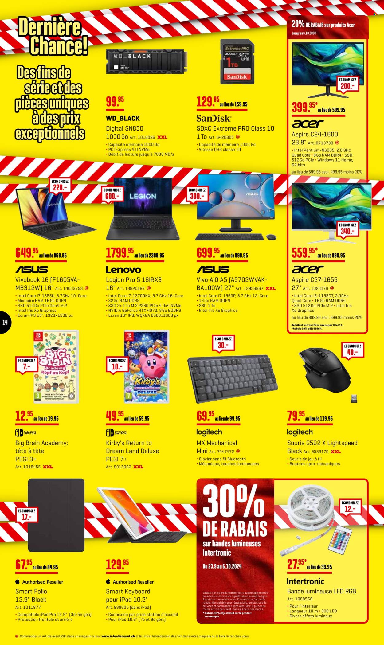 Volantino Interdiscount - 23.9.2024 - 6.10.2024. Pagina 14