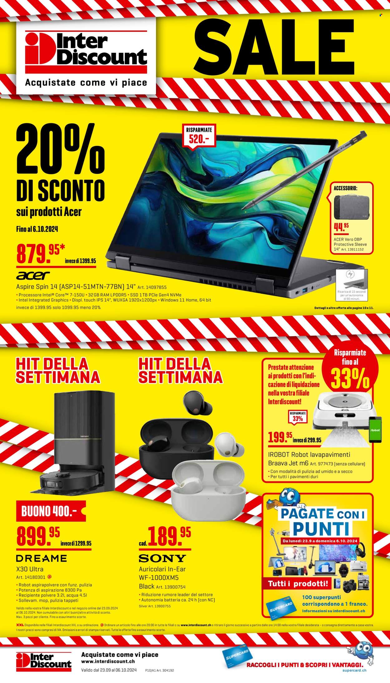Volantino Interdiscount - 23.9.2024 - 6.10.2024. Pagina 20