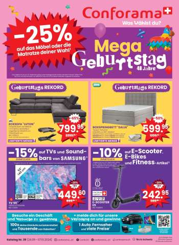 Catalogue Conforama - 24.9.2024 - 7.10.2024.