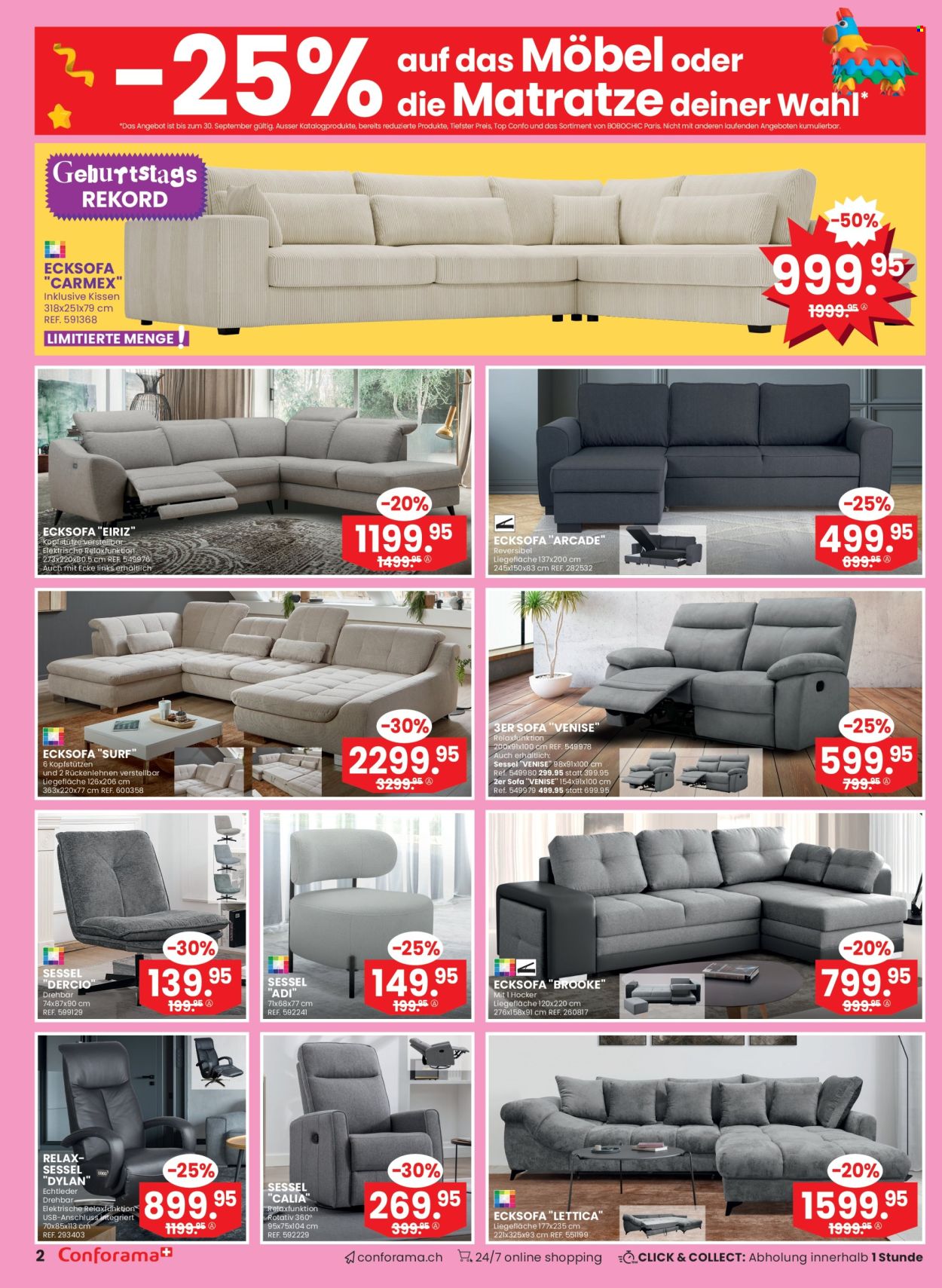 Volantino Conforama - 24.9.2024 - 7.10.2024. Pagina 2