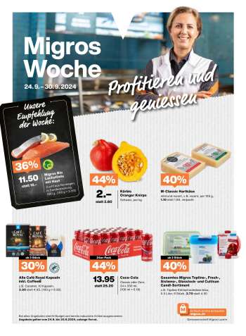 Prospekte Migros - 24.9.2024 - 30.9.2024.