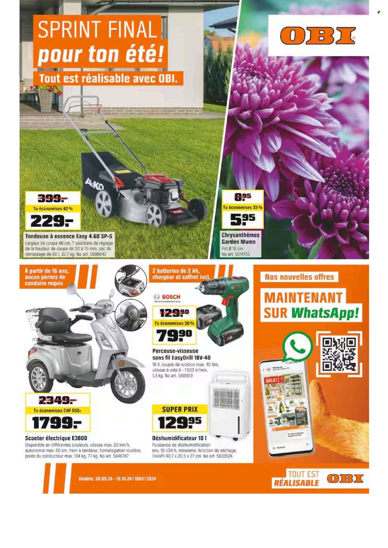 Volantino OBI - 30.9.2024 - 19.10.2024. Pagina 1