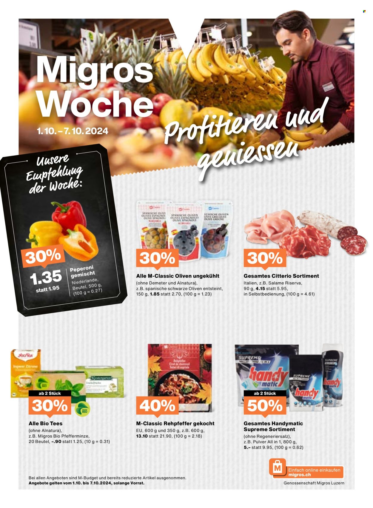 Volantino Migros - 1.10.2024 - 7.10.2024. Pagina 1