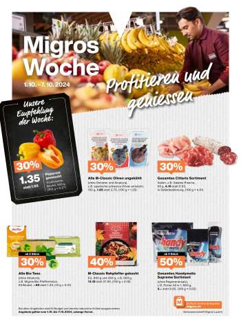 Prospekte Migros - 1.10.2024 - 7.10.2024.