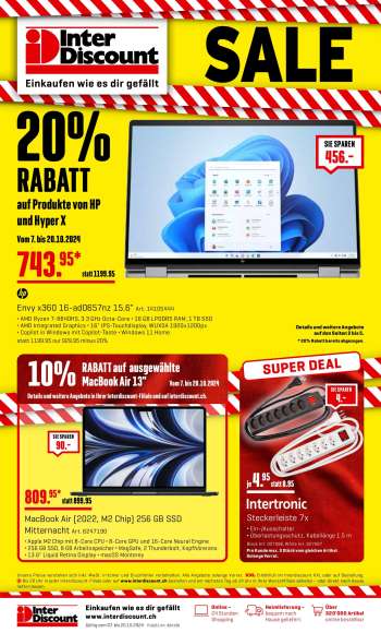 Volantino Interdiscount - 7.10.2024 - 20.10.2024.