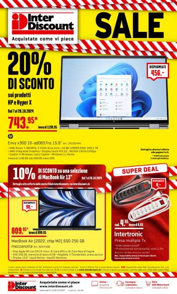 Prospekte Interdiscount - 7.10.2024 - 20.10.2024.