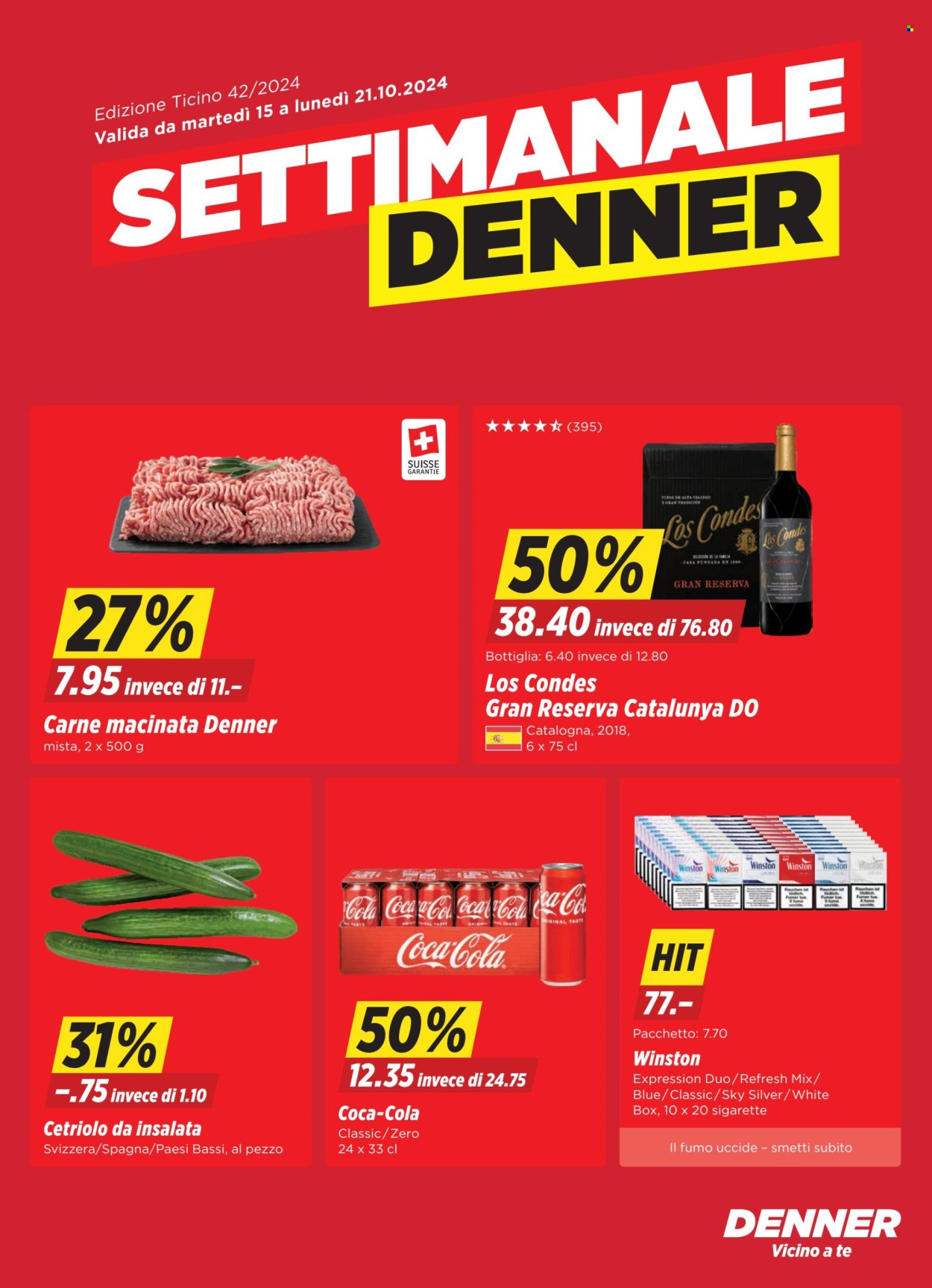 Volantino Denner - 15.10.2024 - 21.10.2024. Pagina 1