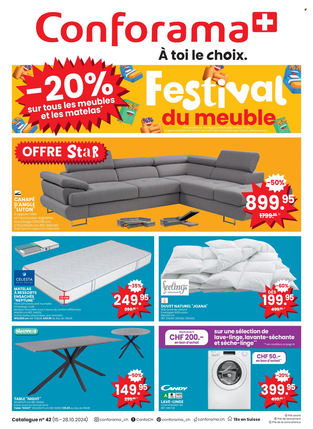 Prospekt Conforama - 15.10.2024 - 28.10.2024. Seite 1