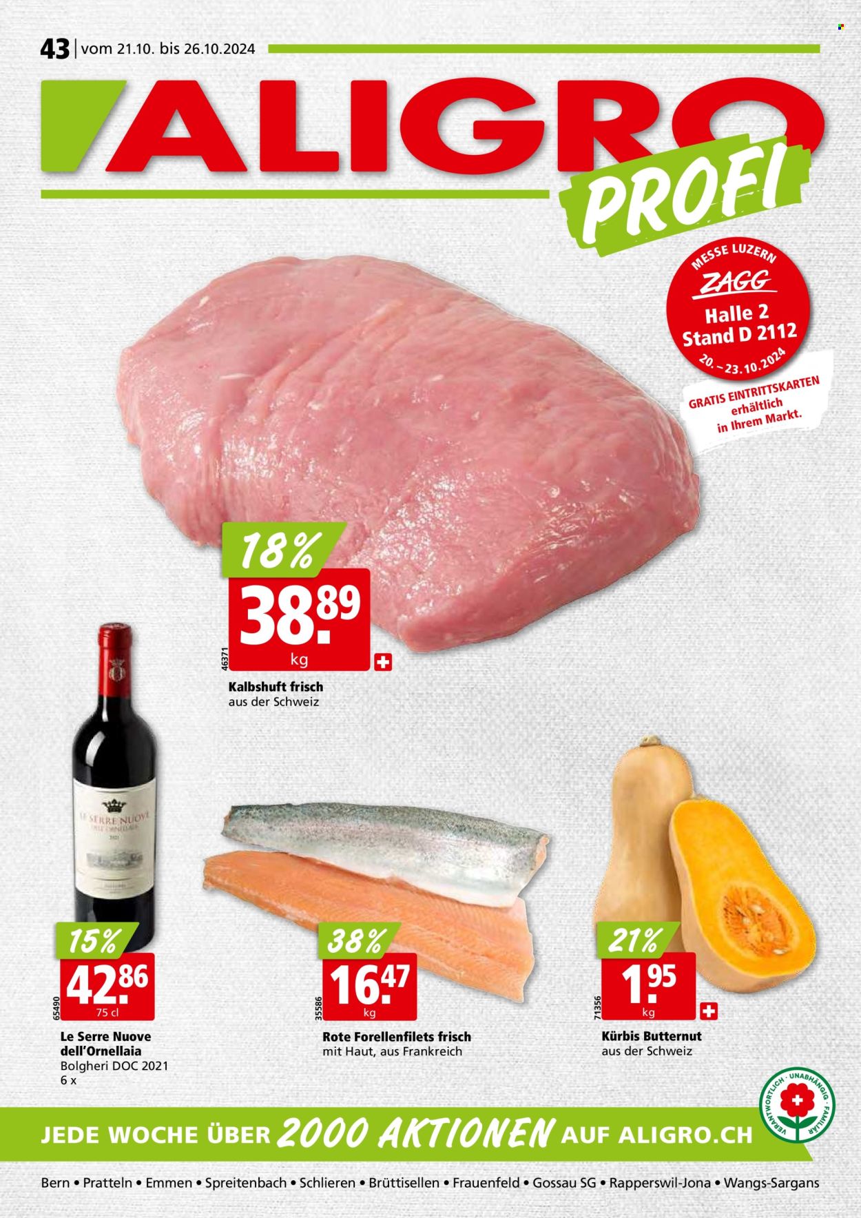 Volantino ALIGRO - 21.10.2024 - 26.10.2024. Pagina 1