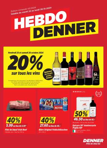 Catalogue Denner - 22.10.2024 - 28.10.2024.