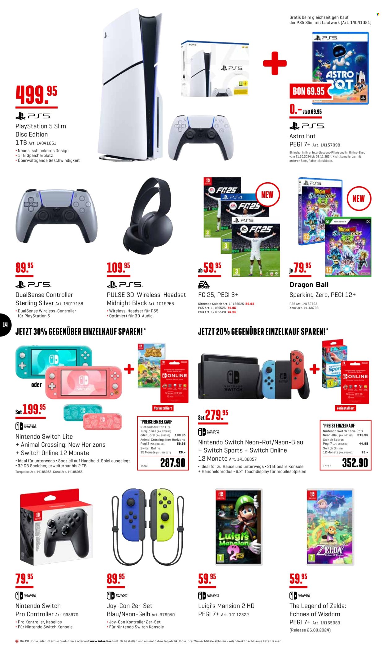 Catalogue Interdiscount - 21.10.2024 - 10.11.2024. Page 14