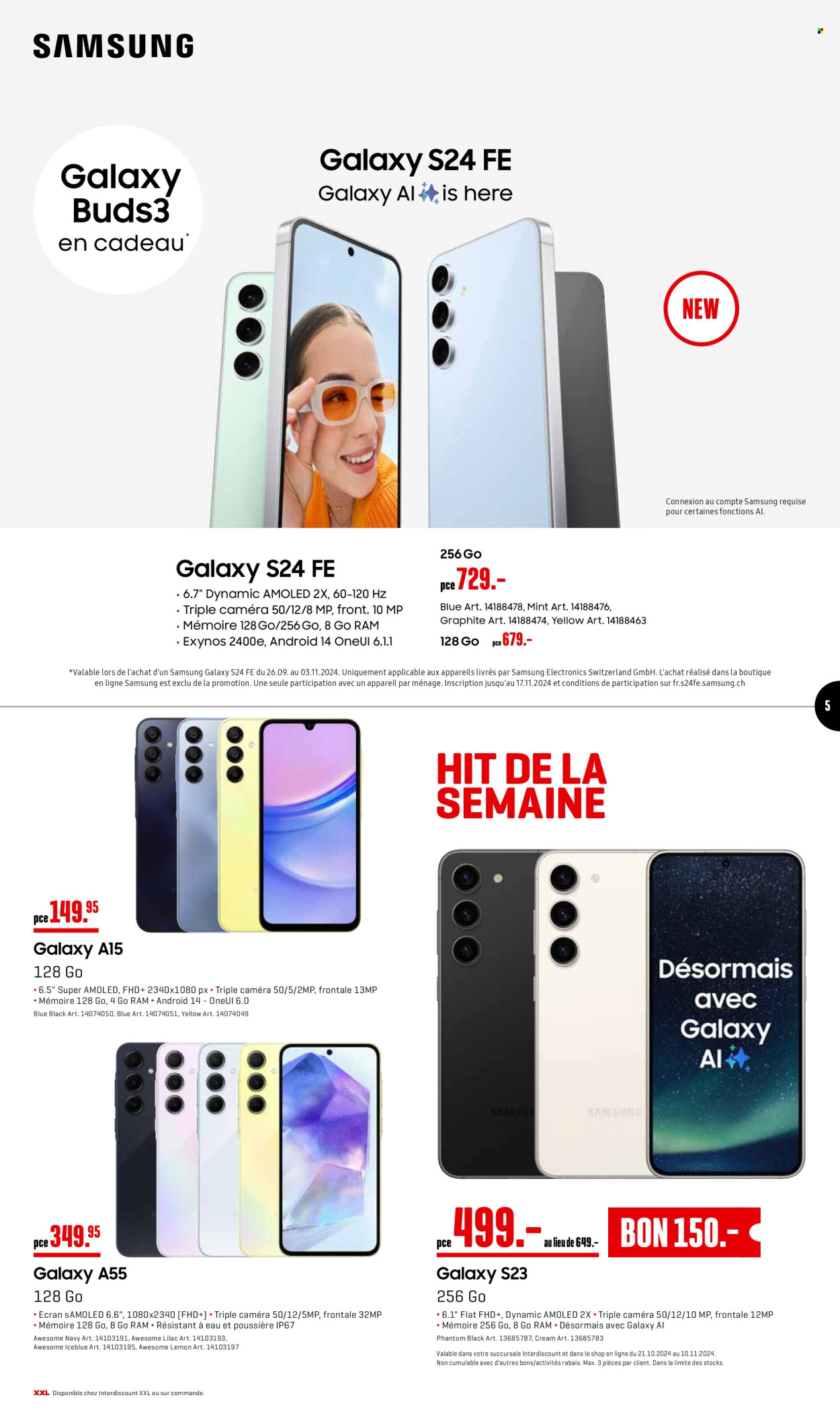 Prospekt Interdiscount - 21.10.2024 - 10.11.2024. Seite 5