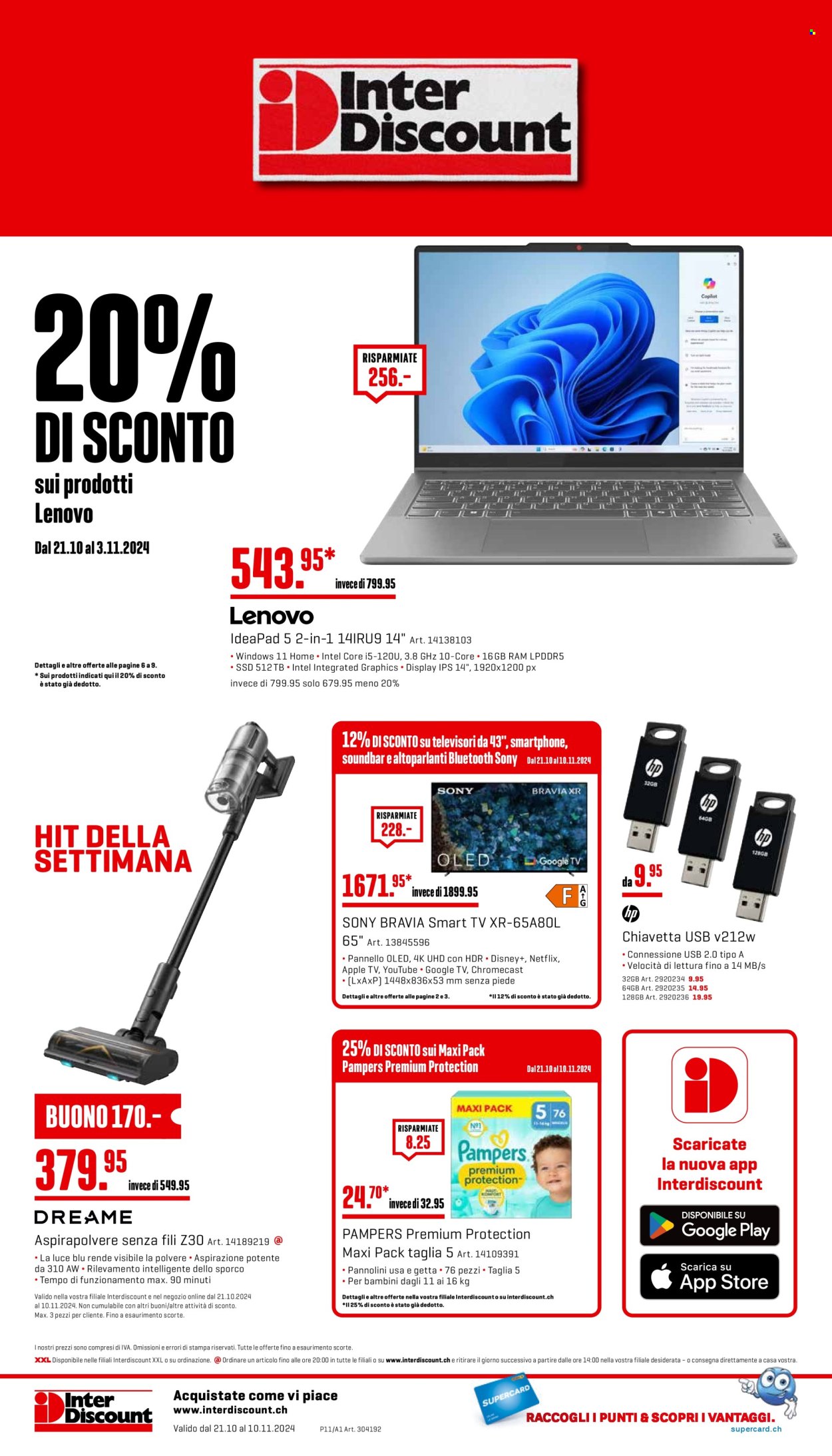 Volantino Interdiscount - 21.10.2024 - 10.11.2024. Pagina 24