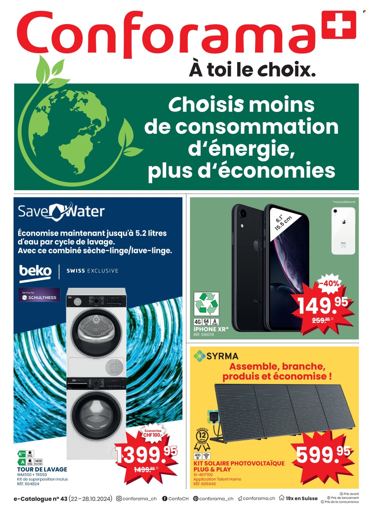 Prospekt Conforama - 22.10.2024 - 28.10.2024. Seite 1