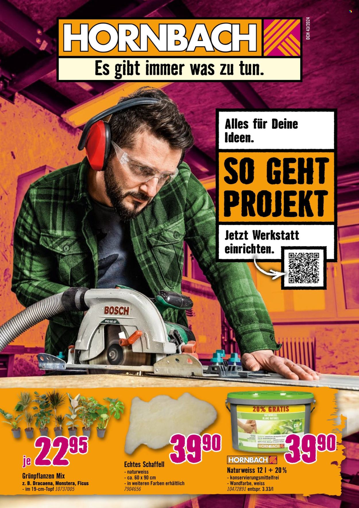 Prospekt Hornbach - 22.10.2024 - 18.11.2024. Seite 1